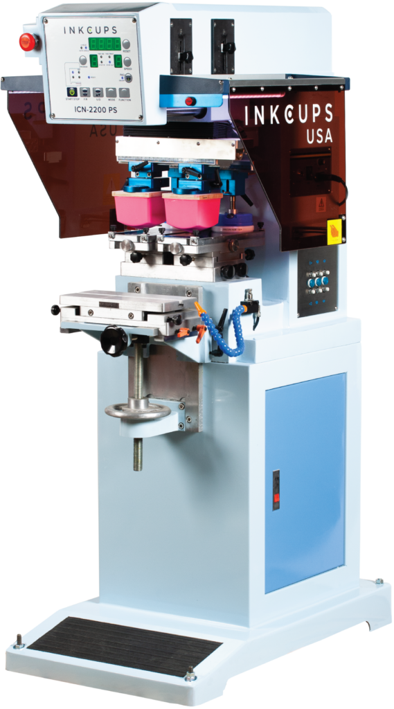 2200PS2colorpadprintingmachine Inkcups Tagless Systems