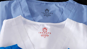 Tagless labels for scrubs